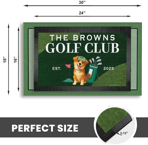 Personalized Golf Welcome Mat - Image 2