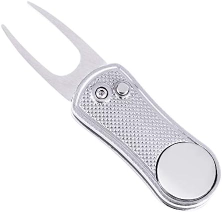Mile High Life Golf Divot Repair Tool Metal/Foldable w Magnetic Ball Marker by MileHighLife