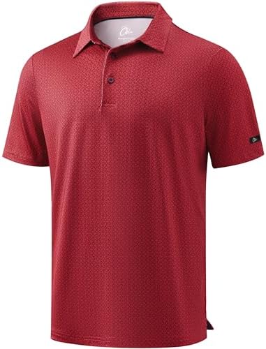 Obla Men's Golf Shirt Short Sleeve Dry Fit Collared Polo Shirts by OBLA