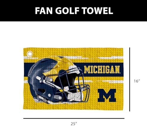 Northwest NCAA Golf Towel, Official Licensed Microfiber Waffle Fabric, - Image 4