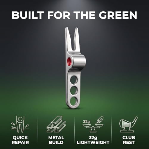 1 Pc Silver Golf Ball Fork Pivot Divot Repair Tool Compatible Divot Tools - Image 3