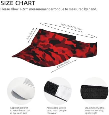 Sports Sun Visor Hats Adjustable Men Women Lightweight Packable Cooling Empty - Image 4