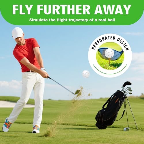 26 Pack Practice Golf Balls, 41mm Hollow Airflow Plastic Golf Balls - Image 6