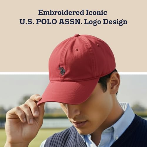 U.S. Polo Assn. Baseball Cap, 100% Cotton Adjustable Dad Hat - Image 3