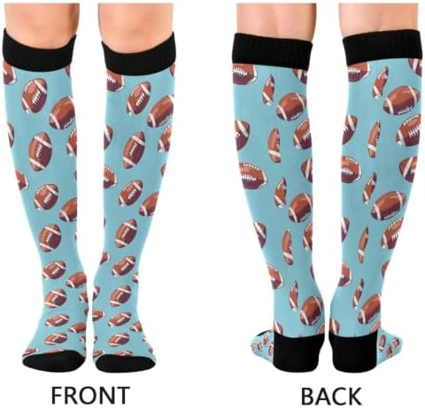 White Baseballs Stitching Compression Sock - Image 2