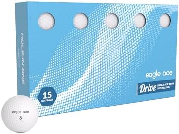 Eagle Ace™ Drive Golf Balls-2 Layers-Maximum Distance, Optimal Spin Control by EagleAce