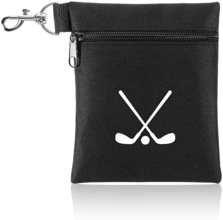 Black Golf Tee Pouch, Portable Golf Tee Bag by Unknown