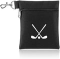 Black Golf Tee Pouch, Portable Golf Tee Bag by Unknown