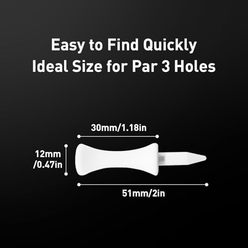 FINGER TEN Plastic Golf Castle Tees 100 Pack - Image 2