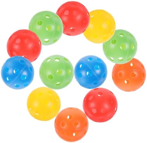 Abaodam Practice Golf Balls for Training Perforated Plastic 12pcs by Abaodam
