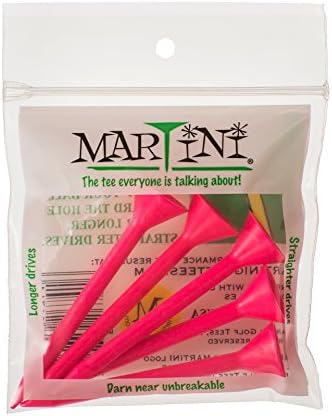 Martini Golf 3-1/4" Durable Plastic Tees 5-Pack by ProActive