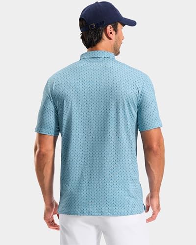 Obla Men's Golf Shirt Short Sleeve Dry Fit Collared Polo Shirts - Image 4