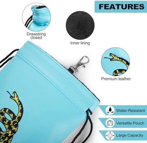 Valuables Pouch Funny Golf Ball Pouch Bag w/Drawstrings - Image 4