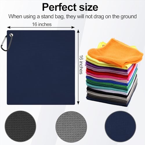 3 Pack 16" X 16" Golf Towels for Golf Bags - Image 6