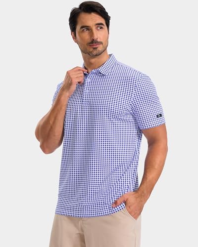 Obla Men's Golf Shirt Short Sleeve Dry Fit Collared Polo Shirts - Image 2