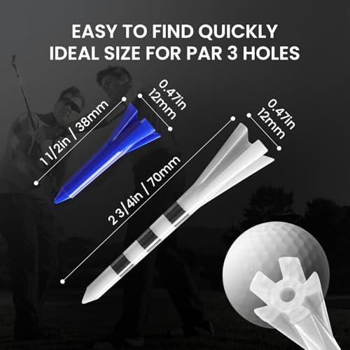 FINGER TEN Golf Tees Plastic 100 Pack - Image 6