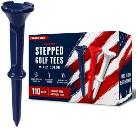 CHAMPKEY Mixed Sizes Golf Tees, Large Cup Head by ++Champkey
