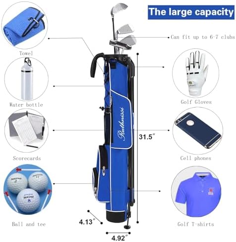 Golf Stand Bag, Lightweight Golf Easy Carry Bag - Image 4