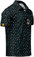 ZITY Mens Golf Polo Shirts Short Sleeve UPF 50+ Moisture Wicking Tshirt by ZITY