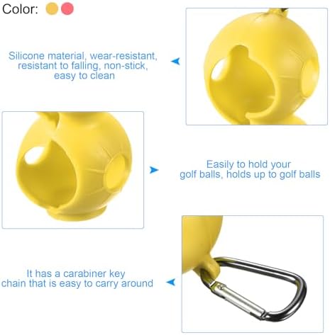 PATIKIL Golf Ball Holder, Silicone 2 Balls Carrier Protective Portable Sleeve - Image 3