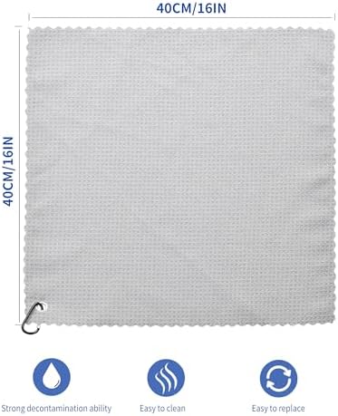 6 Pcs Golf Bag Towels, Microfiber Waffle Pattern - Image 2