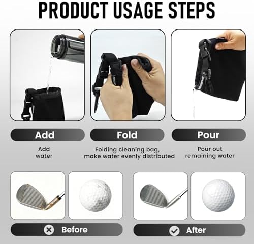 Waterproof Golf Club Cleaner Bag and Golf Ball Washer - Image 4