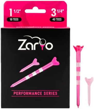 Zario Plastic Golf Tees 3 1/4 Inch Combo by Zario