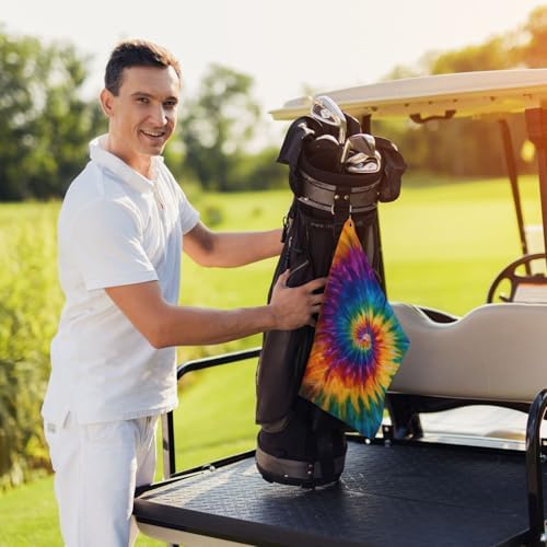 Tie Dye Golf Towel Microfiber - Image 6