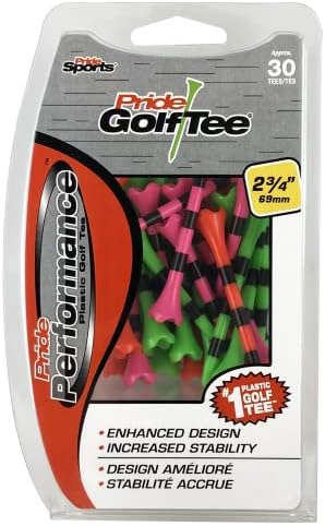 Pride Performance Striped Golf Tees by PrideGolfTee