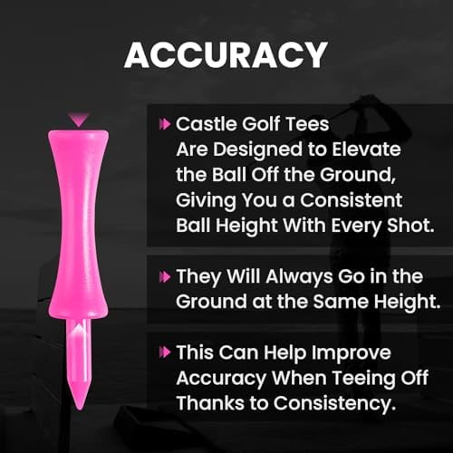 Amy Sport Castle Golf Tees Plastic 2 1/4 Inch - Image 3