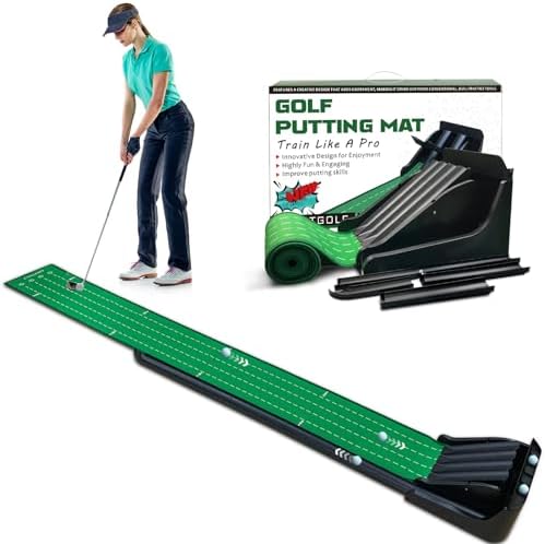 Crestgolf Golf Putting Mat, Automatic Ball Return - Image 2