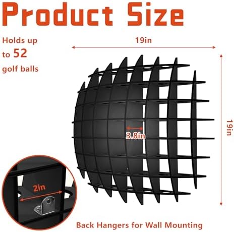 Golf Ball Display Case Wall Mount, Golf Ball Collection Holder - Image 3