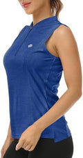 Women's Sleeveless Tennis Shirt Golf Shirts by JINSHI