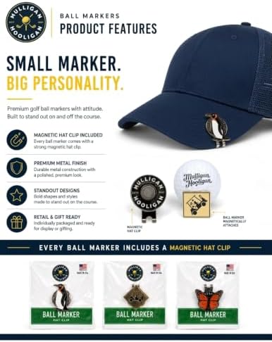 Funny Golf Ball Marker + Premium Magnetic Hat Clip | Unique Gift - Image 6