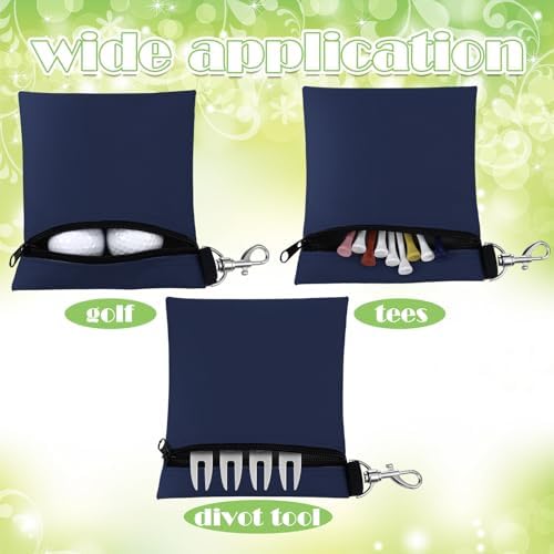 Shappy 3 Pcs Golf Tee Bag Pouch, 6.7x5.5 Inch - Image 3