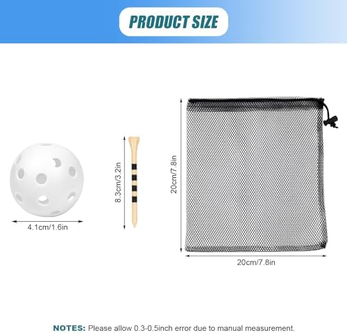 Plastic Golf Balls Practice Limited Flight Golf Training Ball Hollow Swing - Image 2