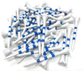 NorthPointe 3 ¼” Golf Tees Plastic – White/Blue Stripes by NorthPointeGolfTees