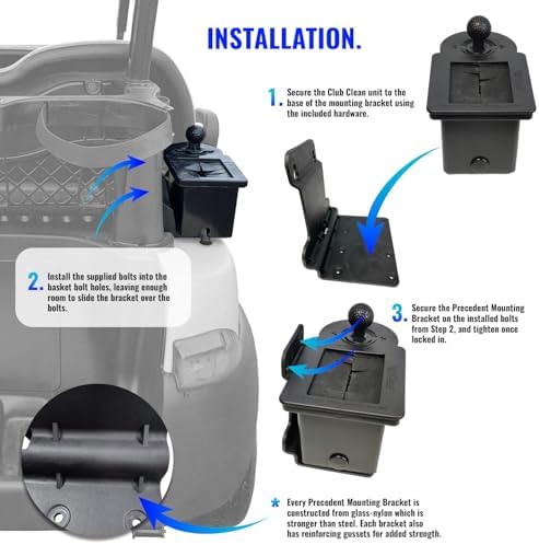 Club Clean Mounting Bracket for Club Car Precedent Golf Cart - Image 4