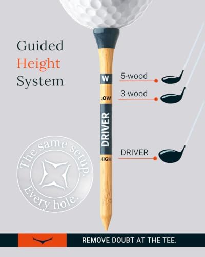Bamboo Golf Tees 3 1/4 inch, for Driver & Wood - Image 2