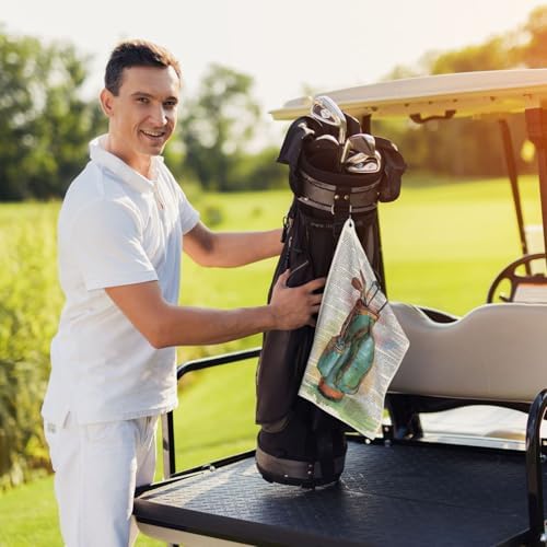 Retro Golf Towel Microfiber - Image 6