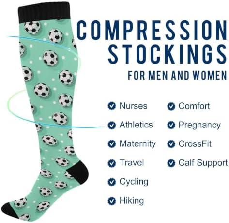 White Baseballs Stitching Compression Sock - Image 5