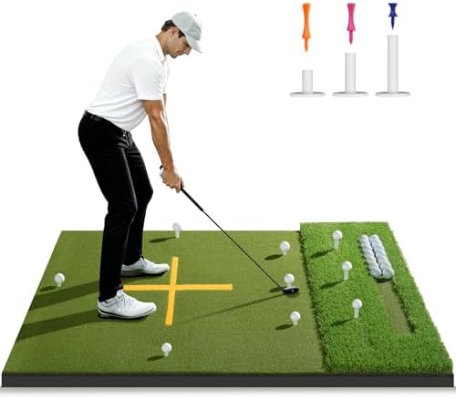 5.2x4ft & 6x4ft 21mm-50mm Dual-Turf Golf Mat by Unknown