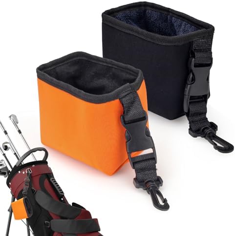 LELE LIFE 2 Pack Golf Ball Cleaner Washer, Wet & Dry Use, Portable Club Cleaner by LELE+LIFE