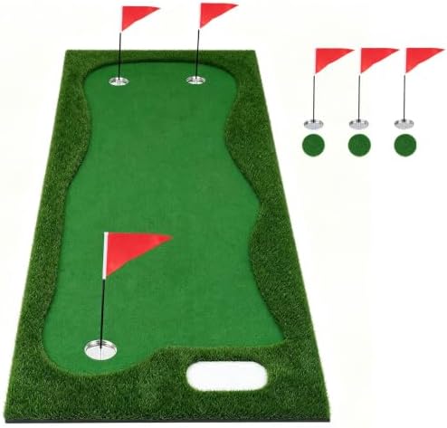 ULTIMATE 10FT Golf Putting Green, Golf Training Mat by ULTIMATE
