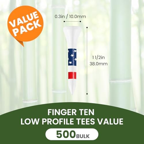 FINGER TEN Short Golf Wood Tees 1 1/2 Inch 250/50Pack - Image 2