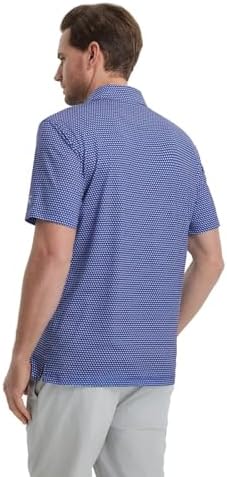M MAELREG Mens Golf Shirt Short Sleeve Dry Fit Print Moisture Wicking - Image 5