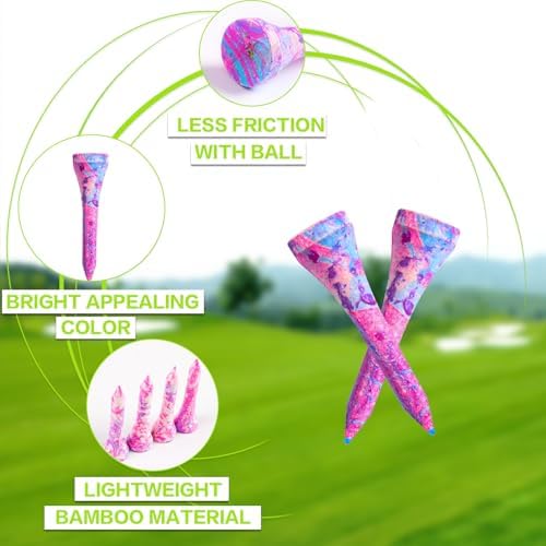 FINGER TEN Stylish Golf Tees Wood 100 Pack - Image 3