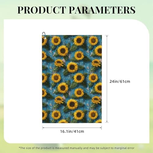 Sunflower Golf Towel Microfiber - Image 2