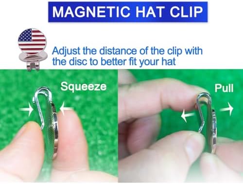 3 Pack PackGolf Hat Clips Magnetic Golf Ball Marker Holders - Image 3