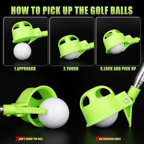 Golf Ball Retriever for Water，9Ft/12Ft/14.5Ft/16.3Ft Telescopic Stainless Steel - Image 2